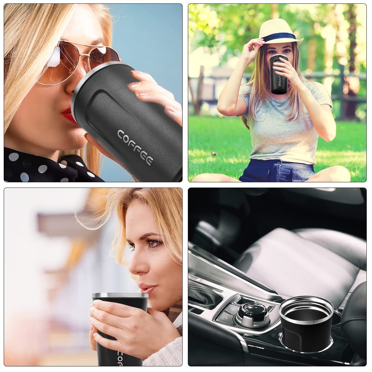 MOMSIV 17oz travel mug ideal for hot coffee or cold water anywhere