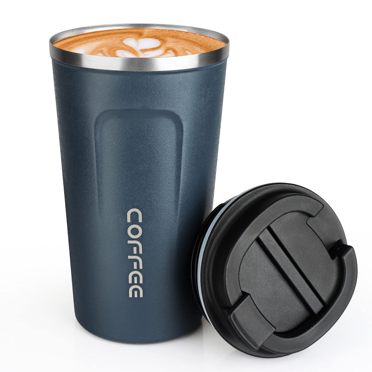 MOMSIV 17oz travel mug with leakproof lid keeps drinks secure on the go.