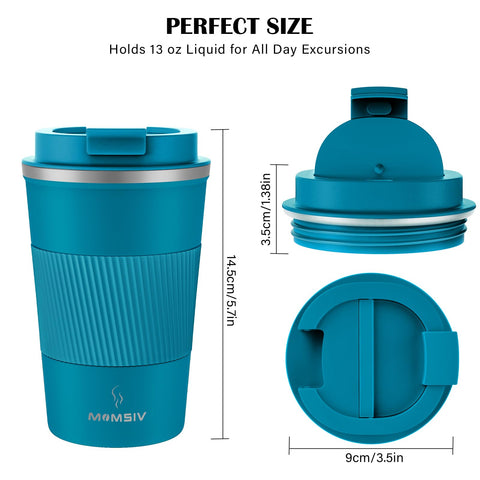 MOMSIV one-handed drinking flap opening for easy access on the move.