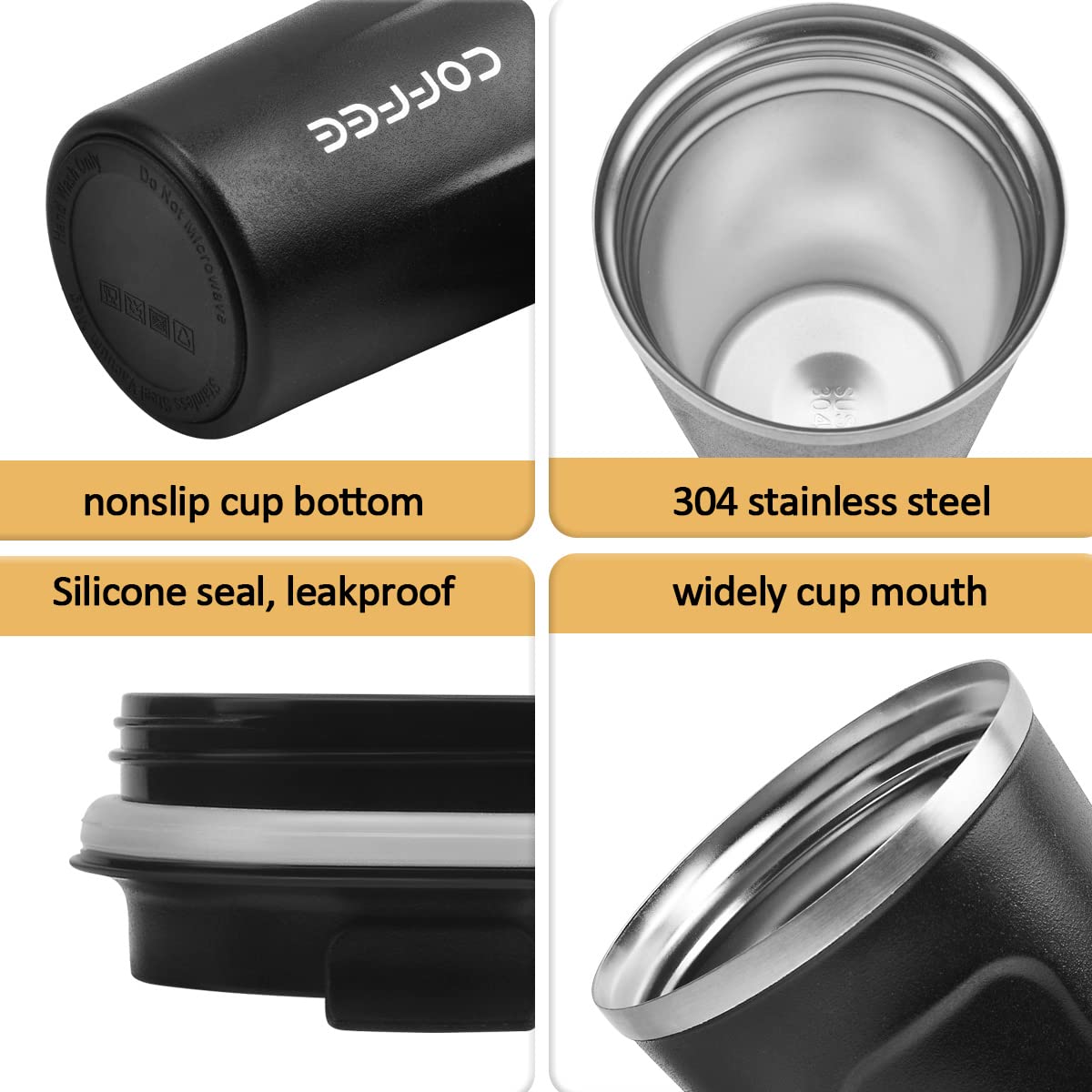 MOMSIV screw-on lid prevents spills in bags and cupholders