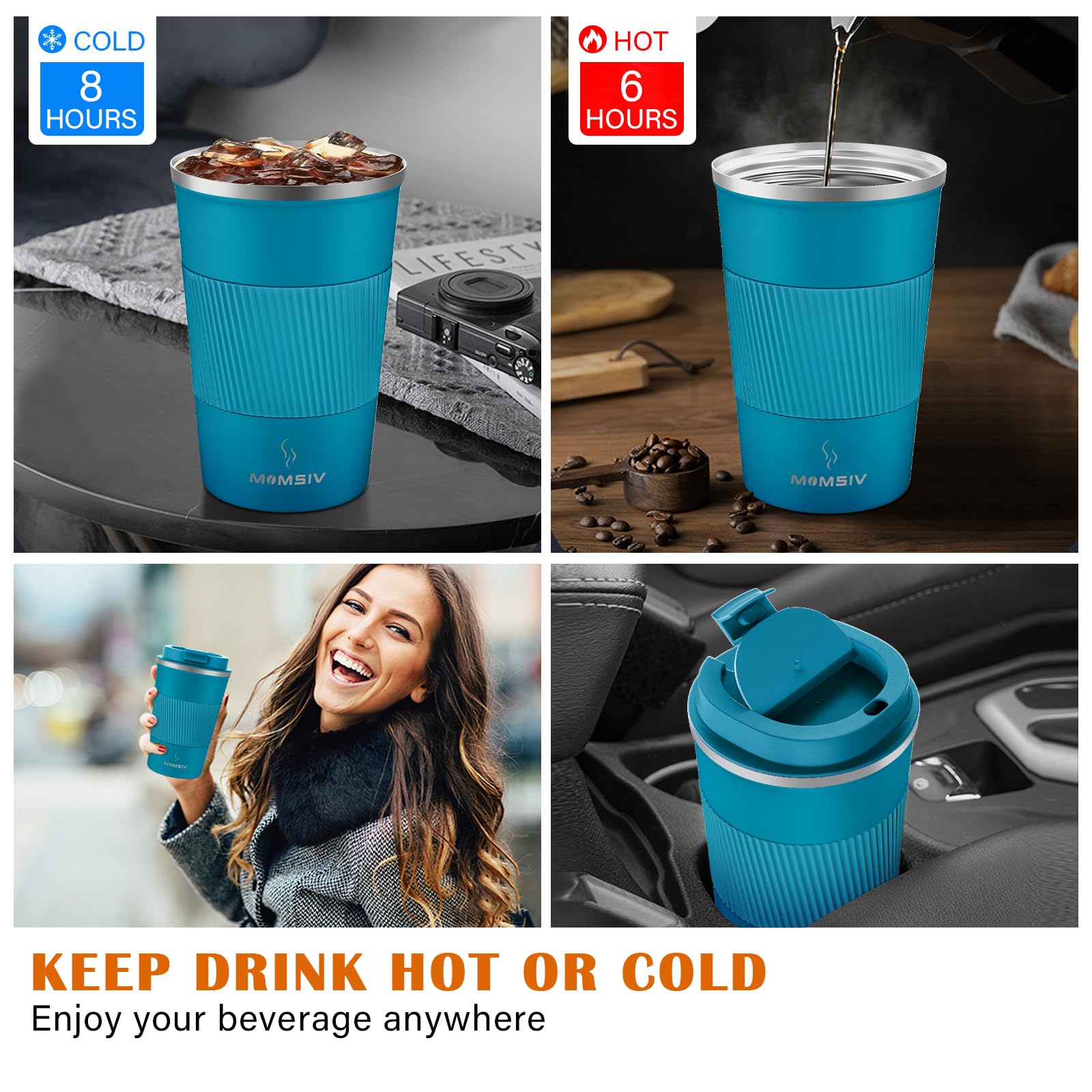 MOMSIV silicone grip body provides comfortable handling anywhere.