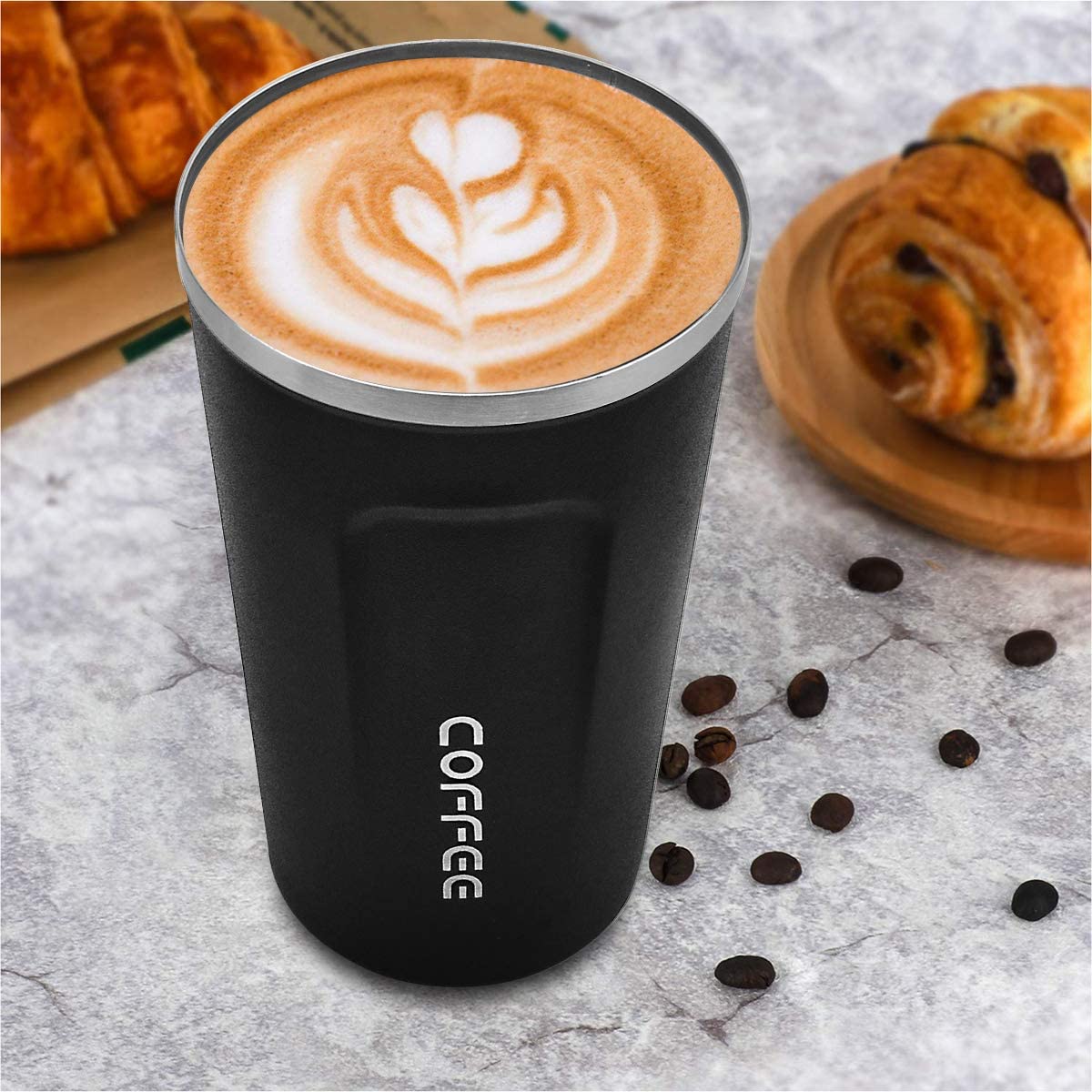 MOMSIV travel mug lightweight design even when full for portability.