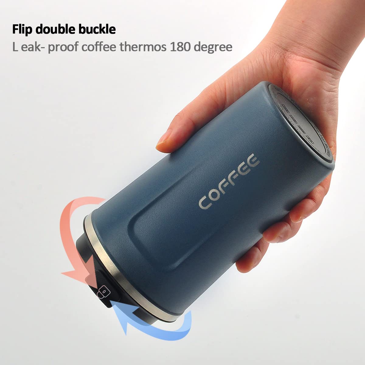 MOMSIV travel mug features a non-slip base to stay put on desks.