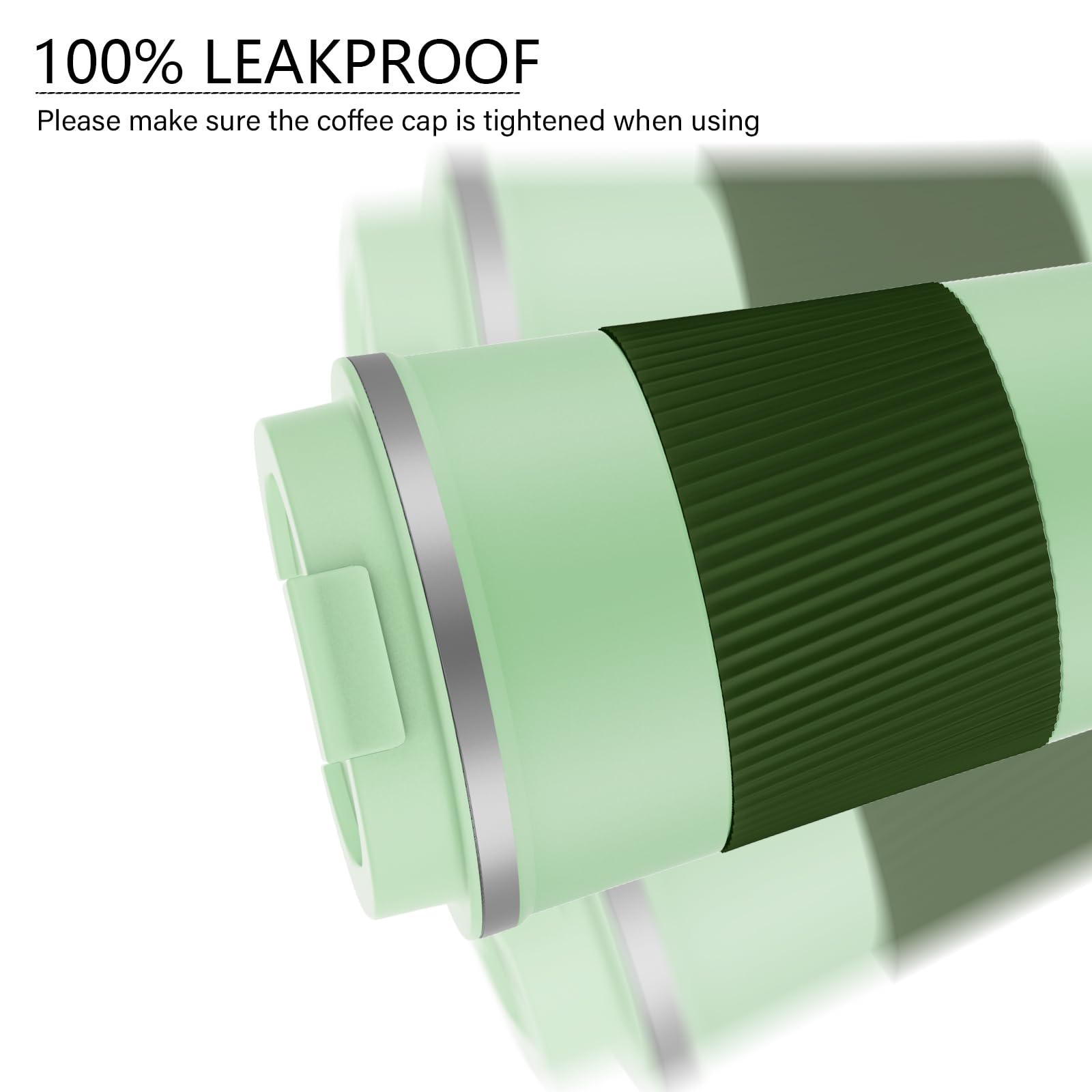 MOMSIV one-handed drinking flap mug for easy sipping while commuting.