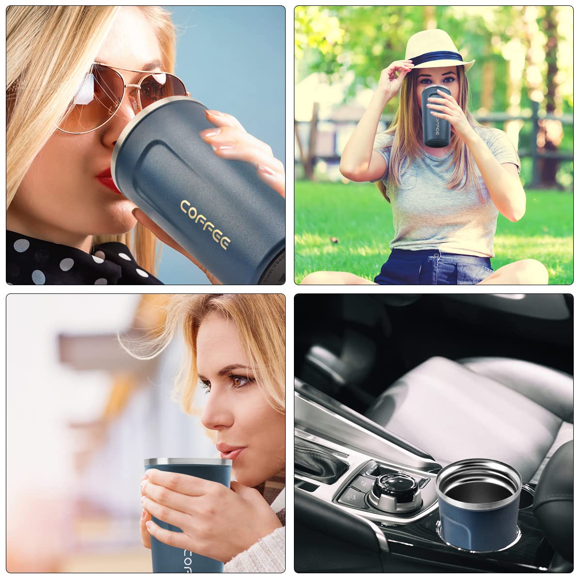 MOMSIV travel mug is ideal for home, car, and outdoor use.