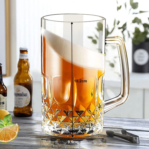 Momugs 32oz beer stein mugs two-pack ready for shared celebrations.