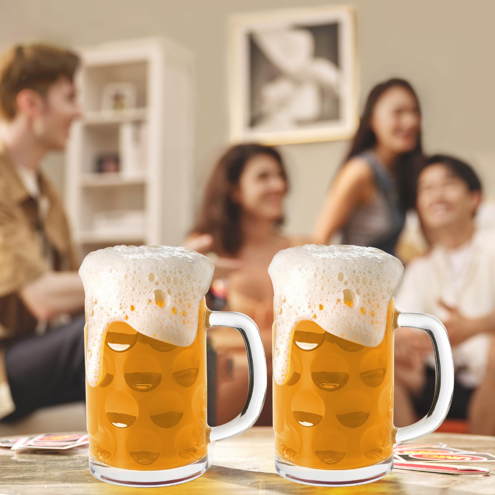 Momugs clear 20 oz beer mug suitable for large pours