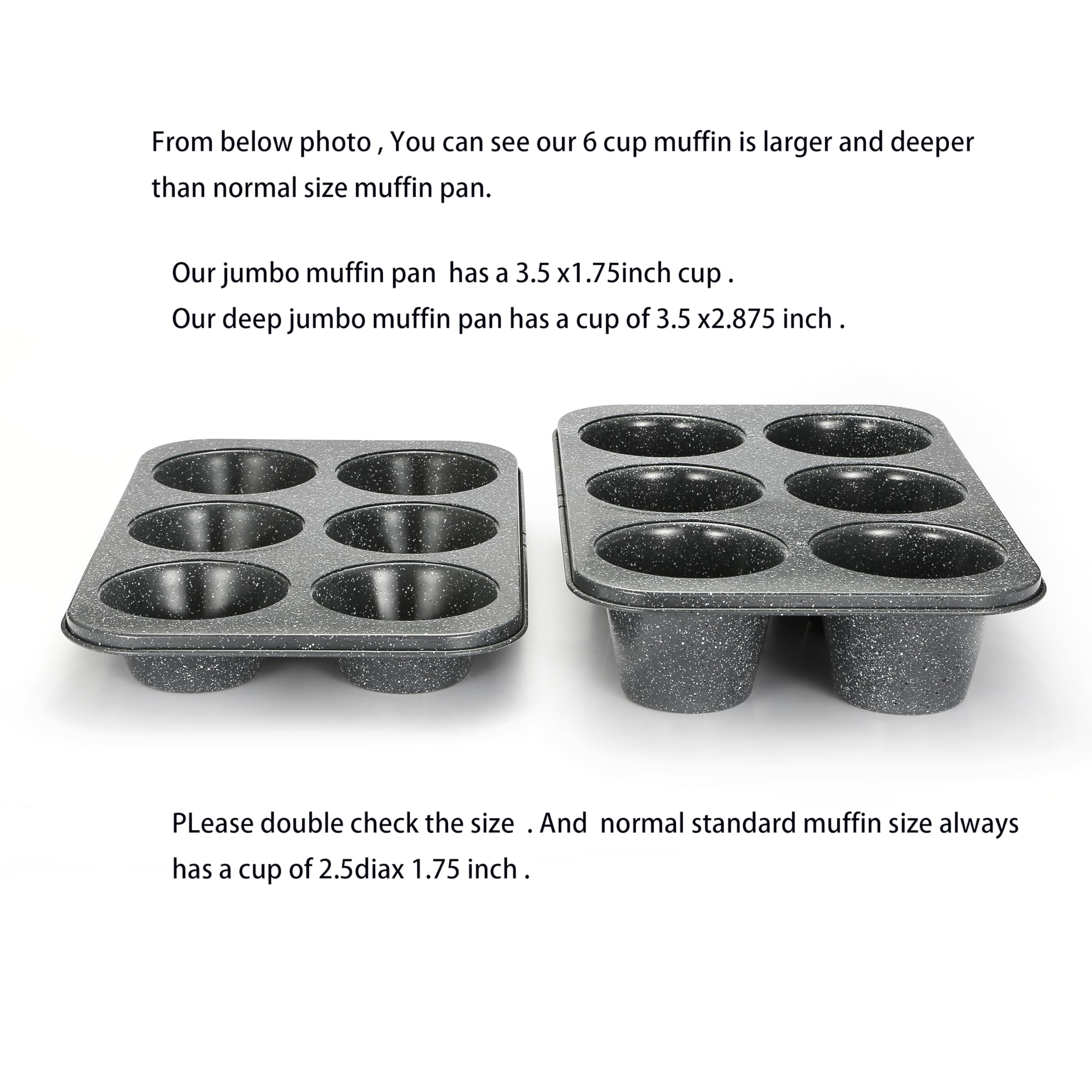Monfish carbon steel muffin pan showing even heat distribution for consistent baking