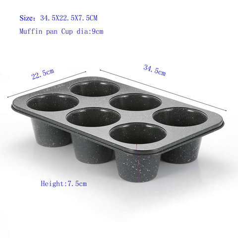 Monfish heavy-duty muffin pan weighing about 1.8 lb for durability