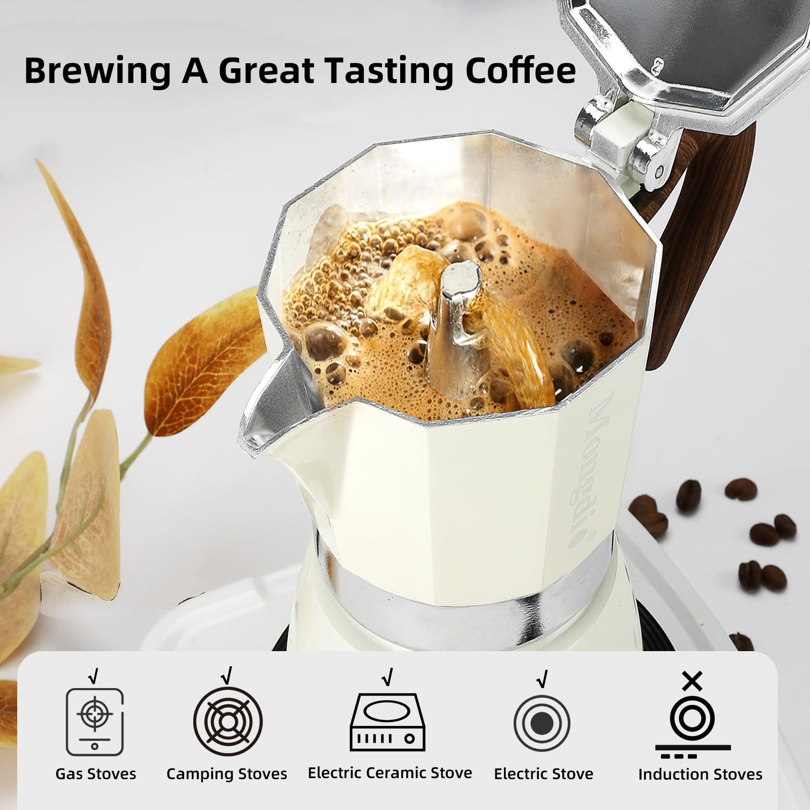 Mongdio aluminum body close-up demonstrates durable construction and fast heating