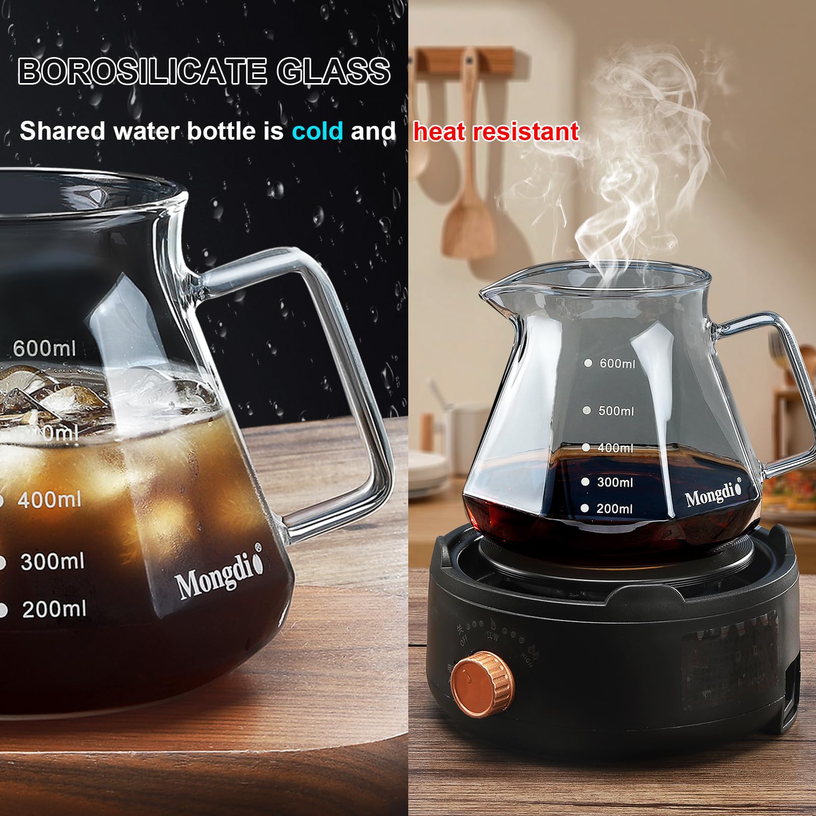 Mongdio walnut base provides sturdy stability and natural aesthetic