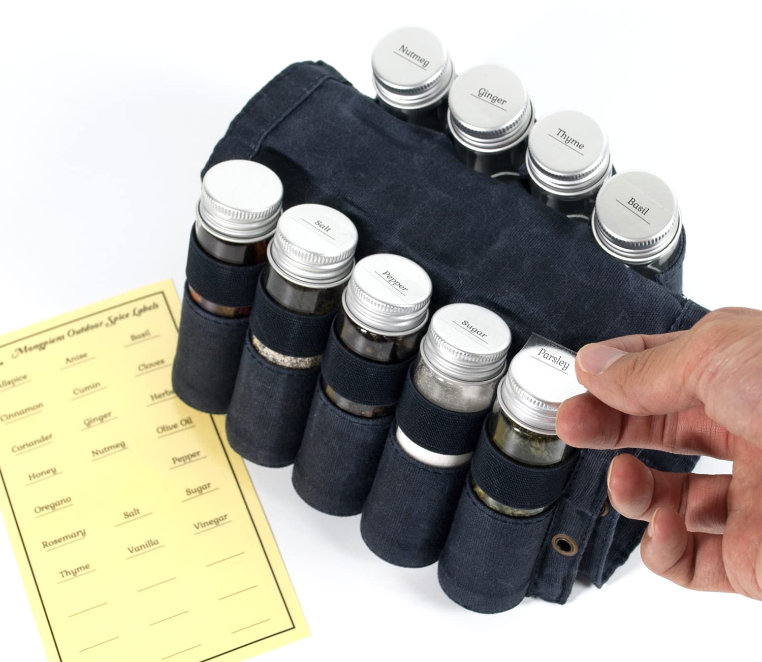 MONGPIENS silicone collapsible funnel for easy pouring on trips.