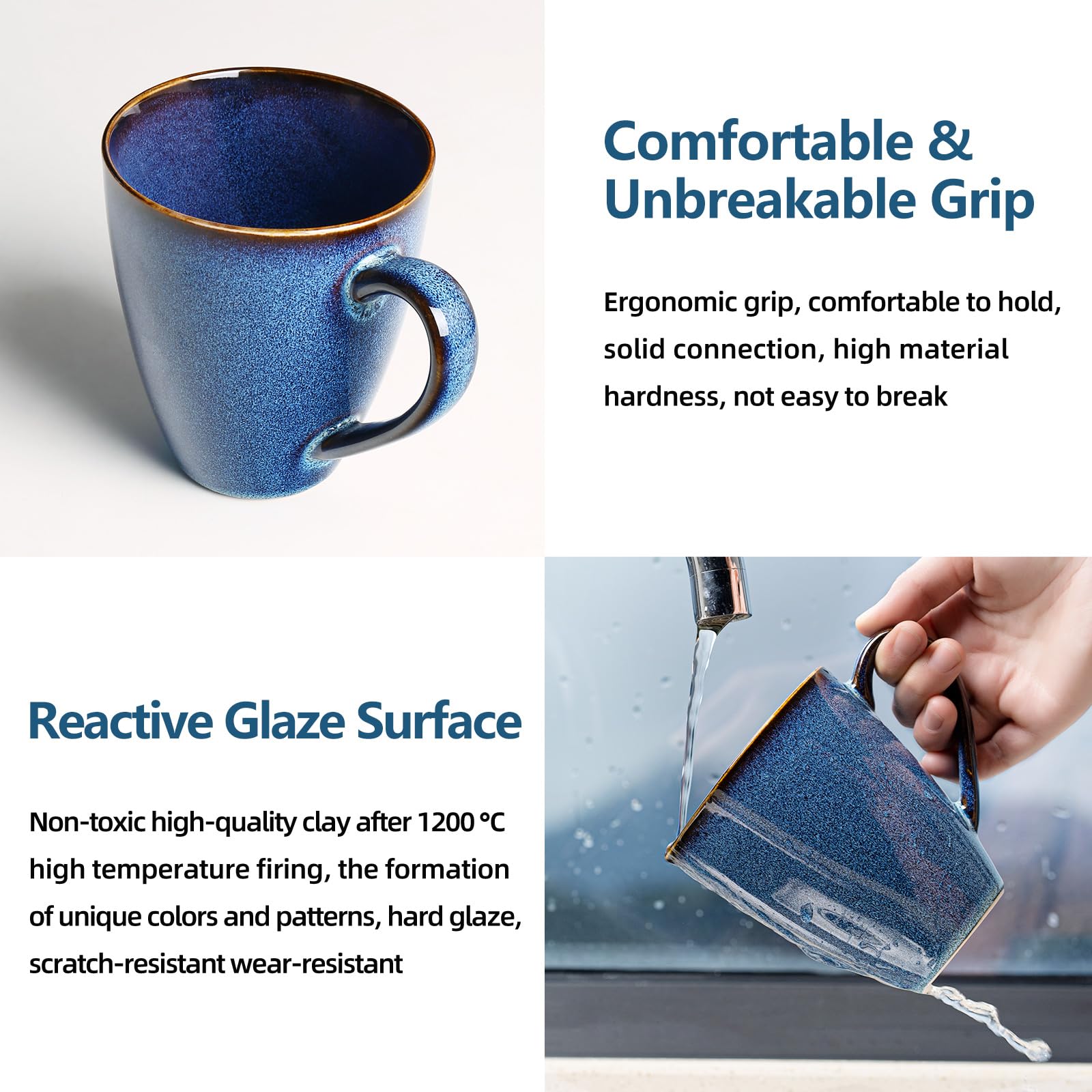 MONITO dishwasher and microwave safe stoneware for easy care.