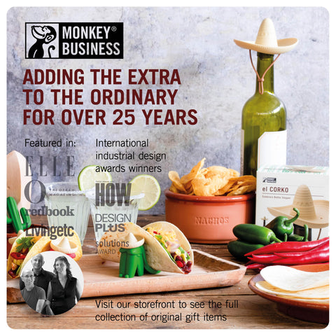 Monkey Business poncho as a thoughtful wine gift idea with flair