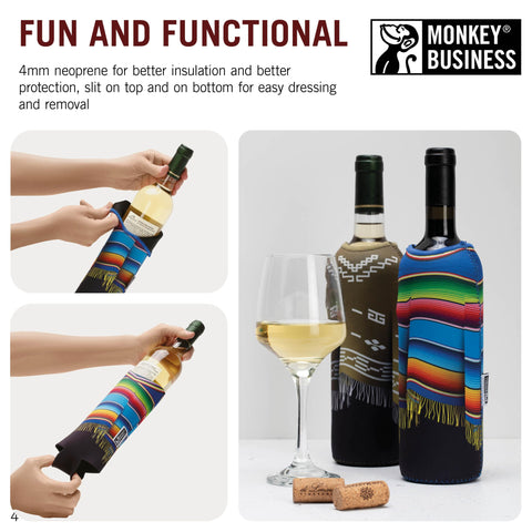 Monkey Business poncho with textured grip improves handling in damp conditions