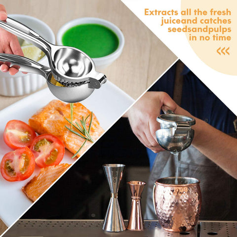 Close-up of MONKKINO handle highlighting comfortable grip for juicing.
