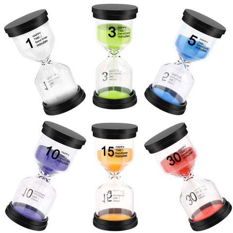 Monsin sand timer 1-minute shows quick visual cue for focused classroom tasks.