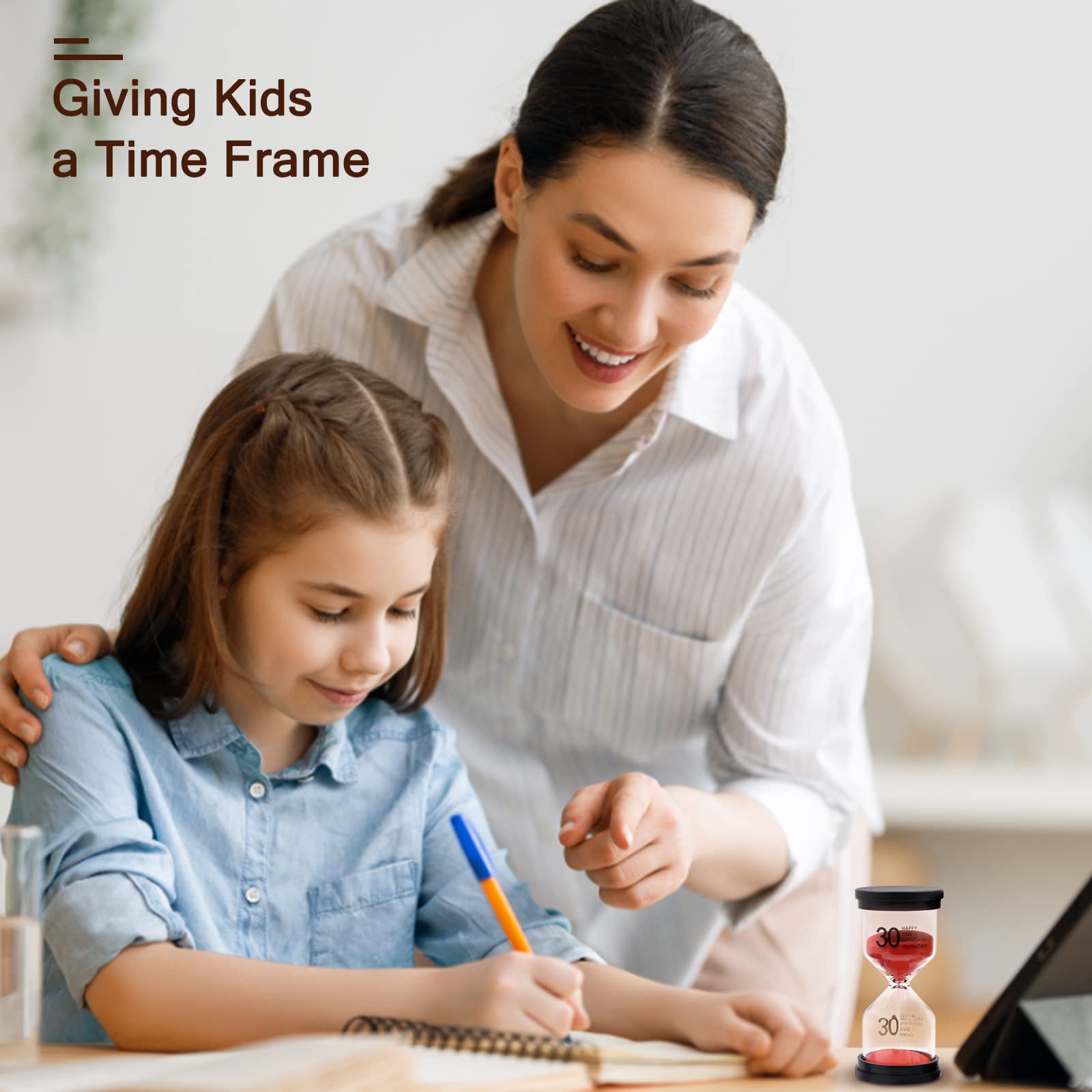 Monsin sand timer 10-minute supports longer activities like reading periods.