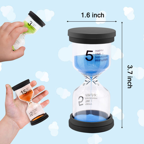 Monsin sand timer 3-minute provides steady pacing for study sessions.
