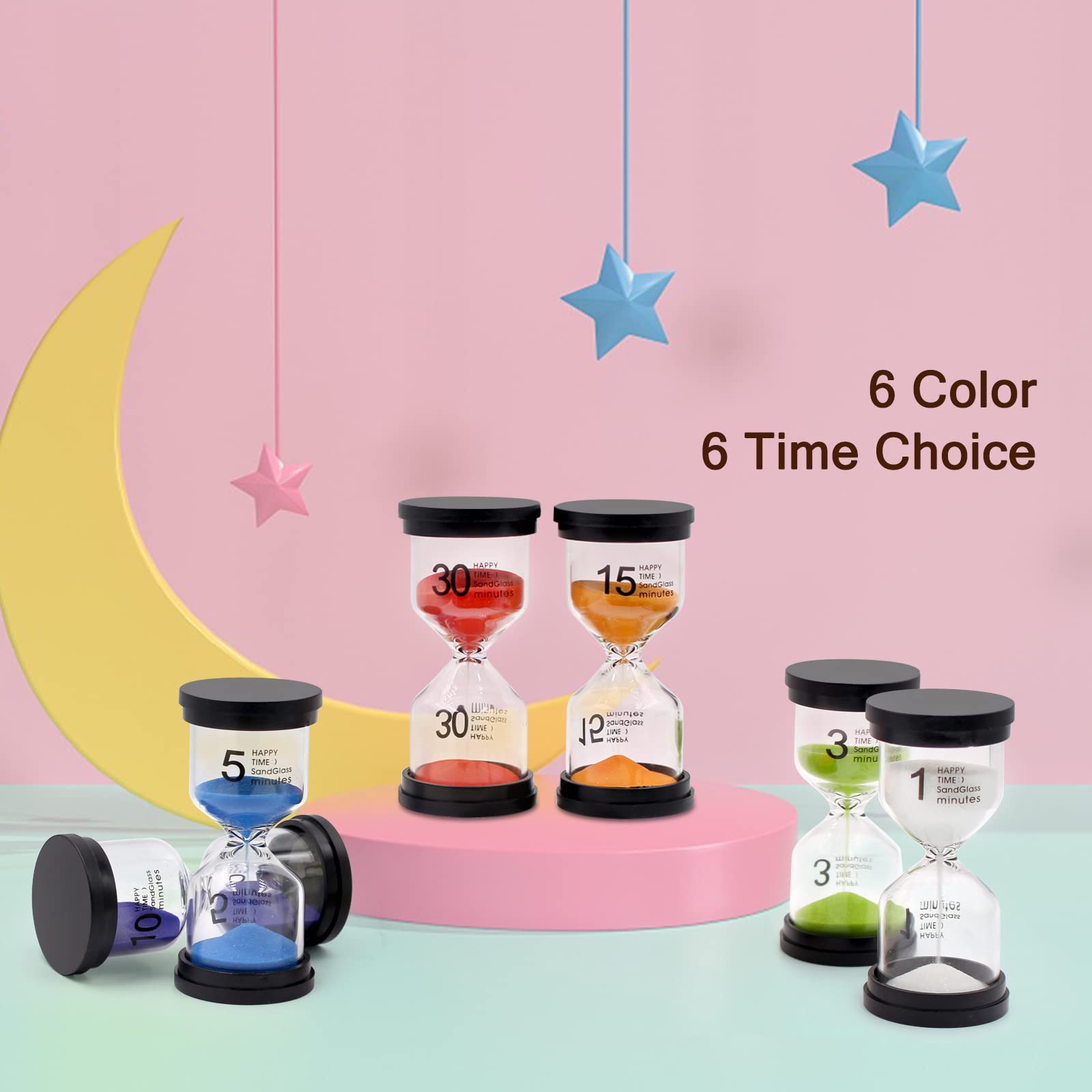 Monsin sand timer 5-minute helps manage breaks during home study.