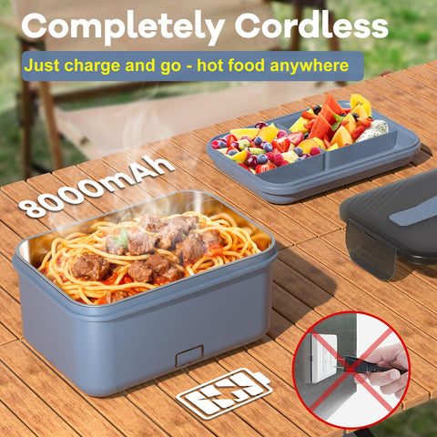Monteka 1-8l capacity lunch box ready for bigger meals on the go