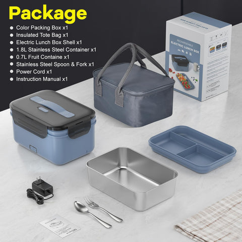 Monteka cordless lunch box at office setting for desk-ready heat meals