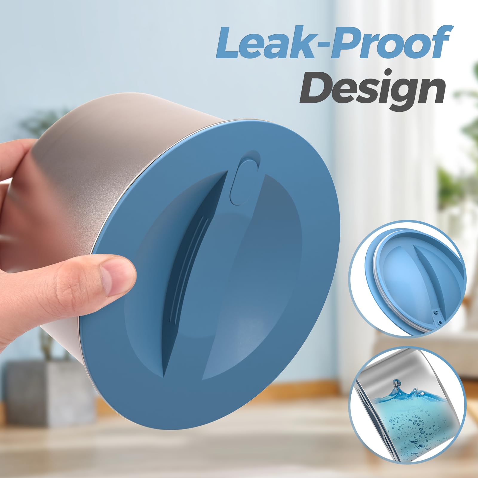 Monteka dishwasher-safe stainless steel container for easy cleanup.