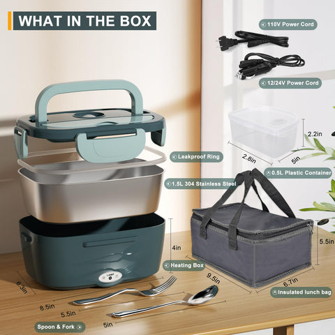 Lid closeup shows four-sided latches for secure, leakproof sealing.