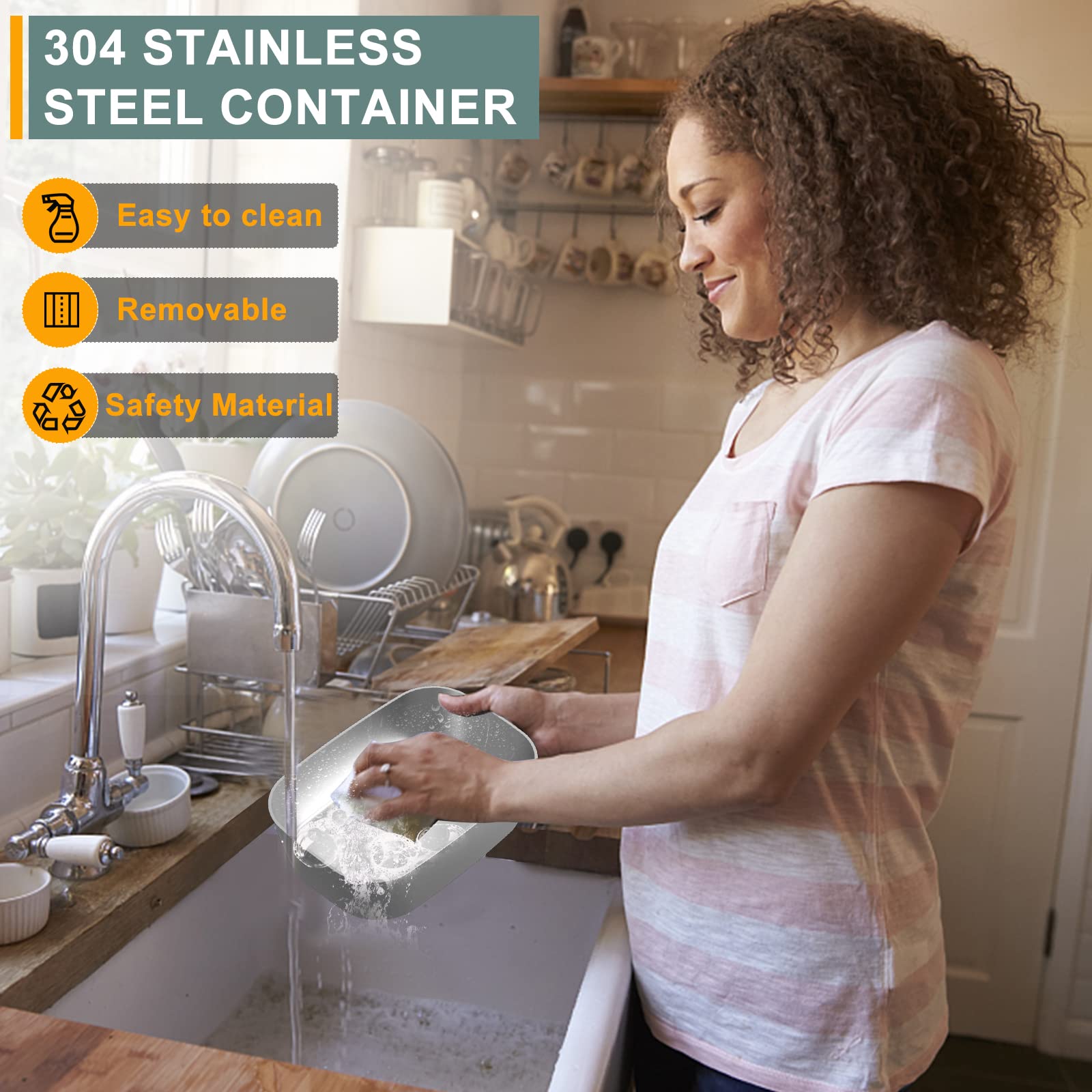 Monteka inner 304 stainless steel tank remains odor-free and easy to clean