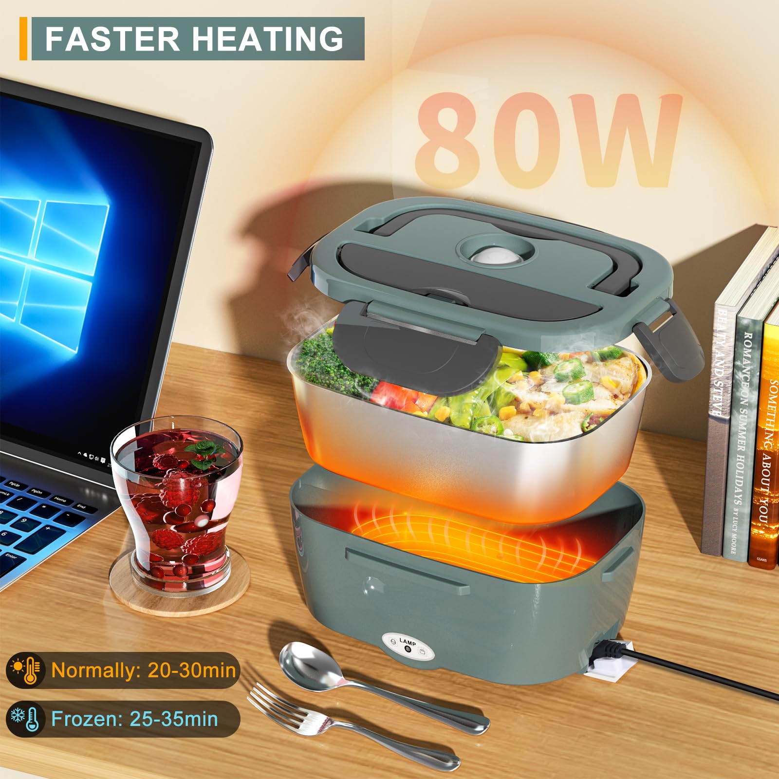 Monteka lunch box seal gasket provides leak resistance and secure lid