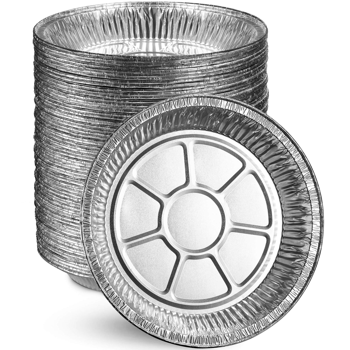 MontoPack 9-inch aluminum pie pan front view, ideal for baking