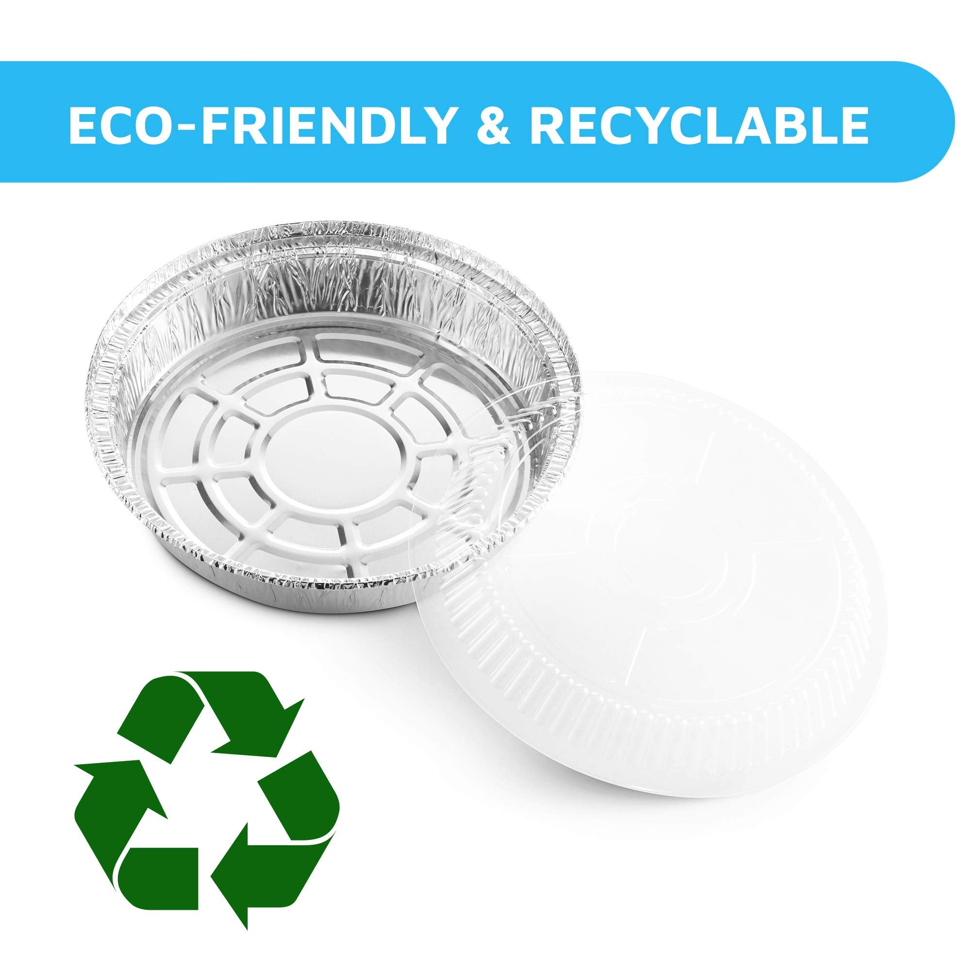 MontoPack clear lids on round pans provide secure, visible storage.