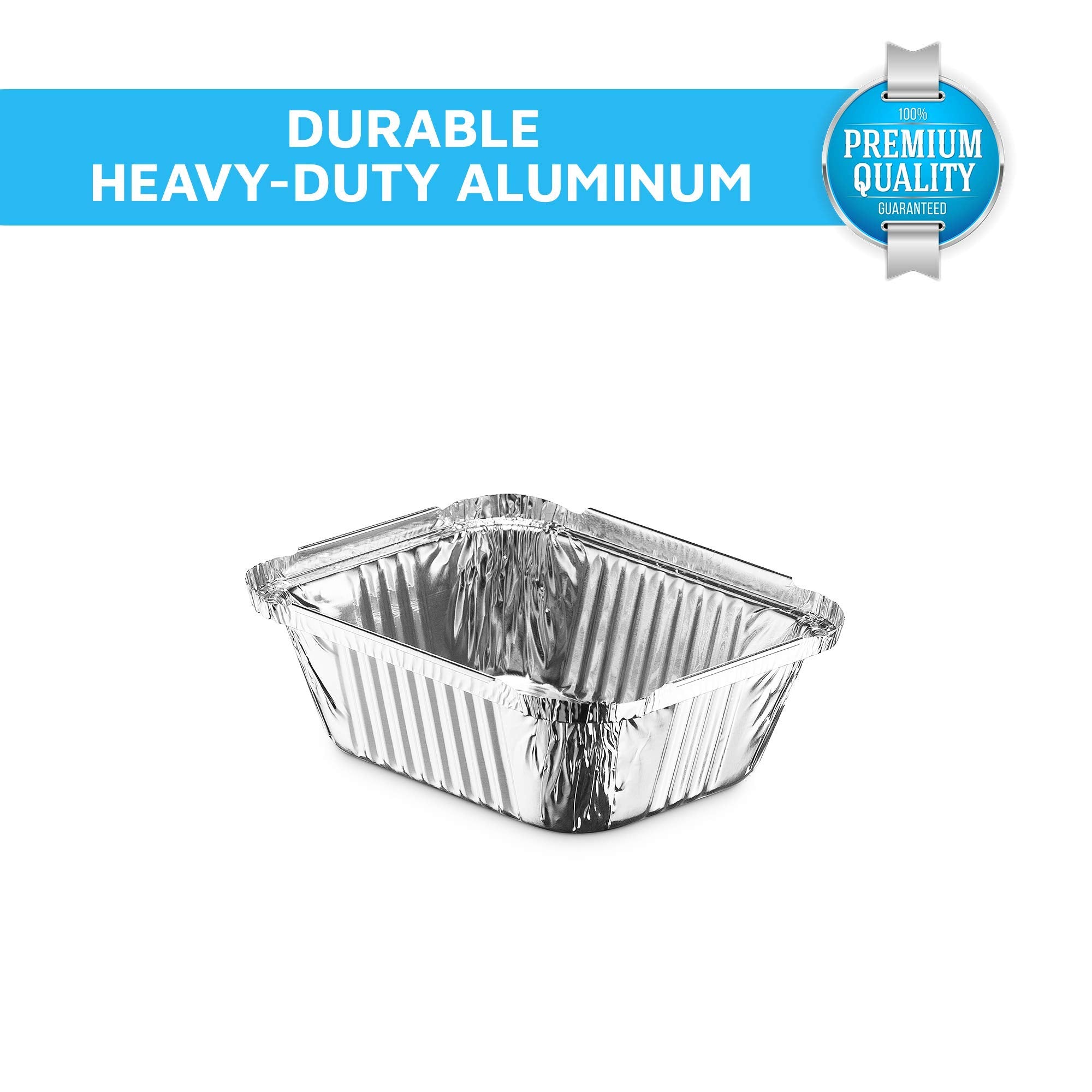MontoPack clear lid on foil pans for quick visual check of contents.