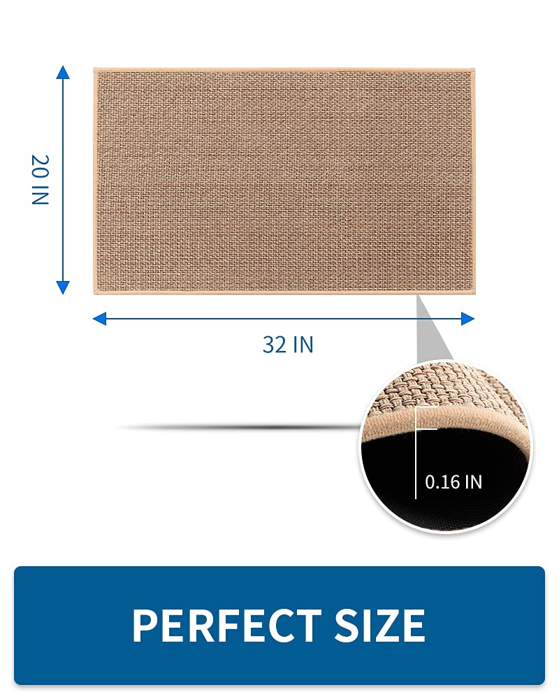 MontVoo absorbent kitchen mat beside sink catches spills to keep floors dry