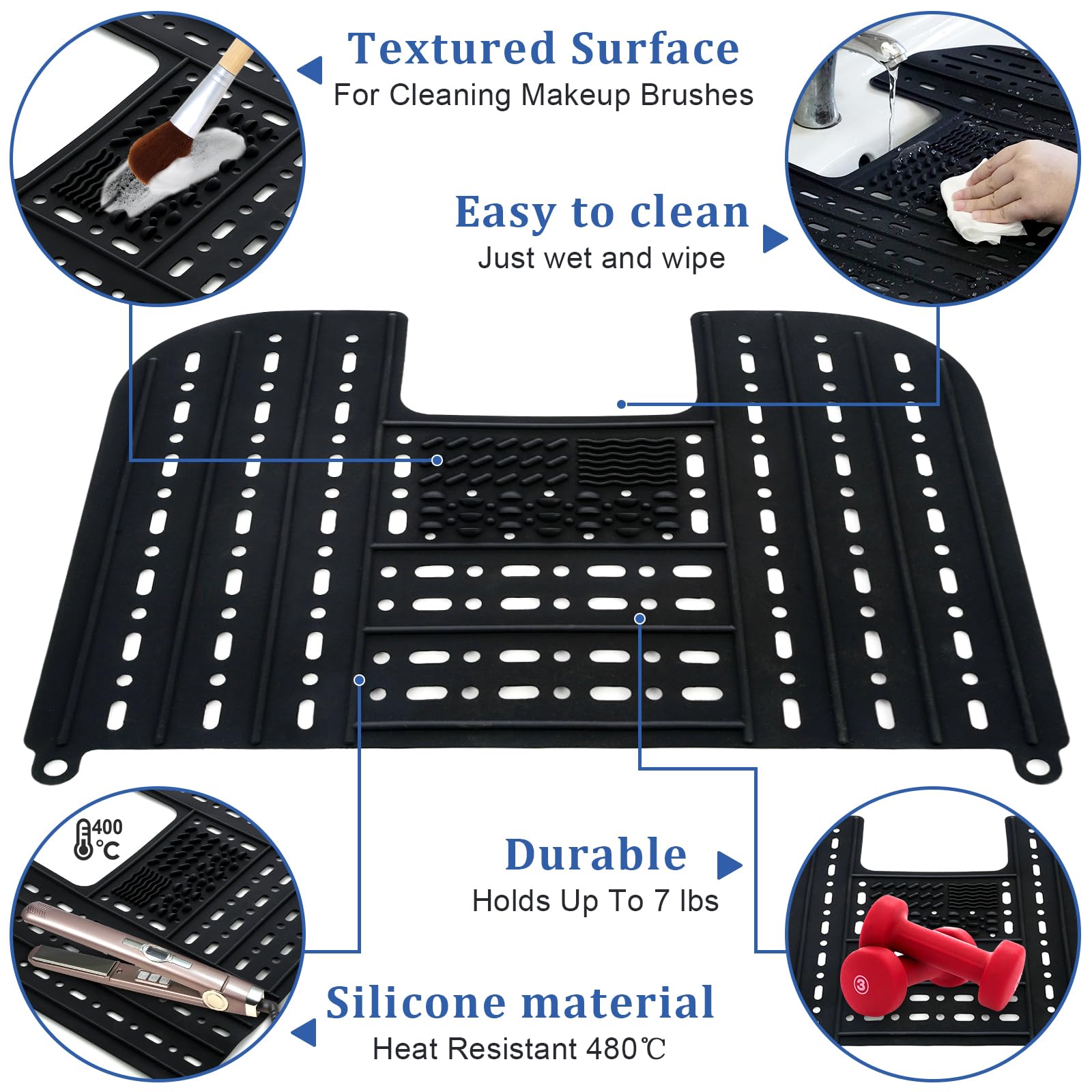 MONVIE foldable mat with hanging loop offers easy storage in small spaces.