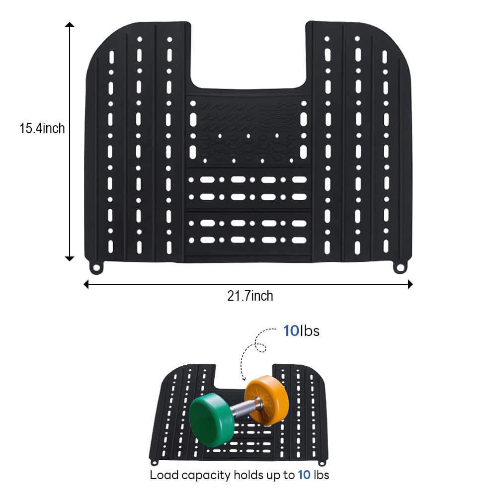 MONVIE silicone heat-resistant mat safely supports hot tools up to 480°F.