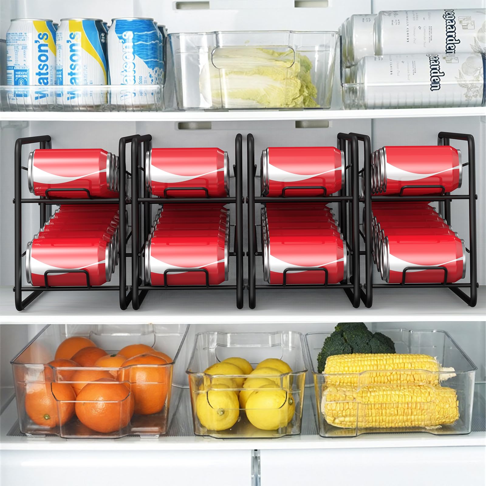 MOOACE can dispenser shown with pantry or cabinet placement for efficient storage.