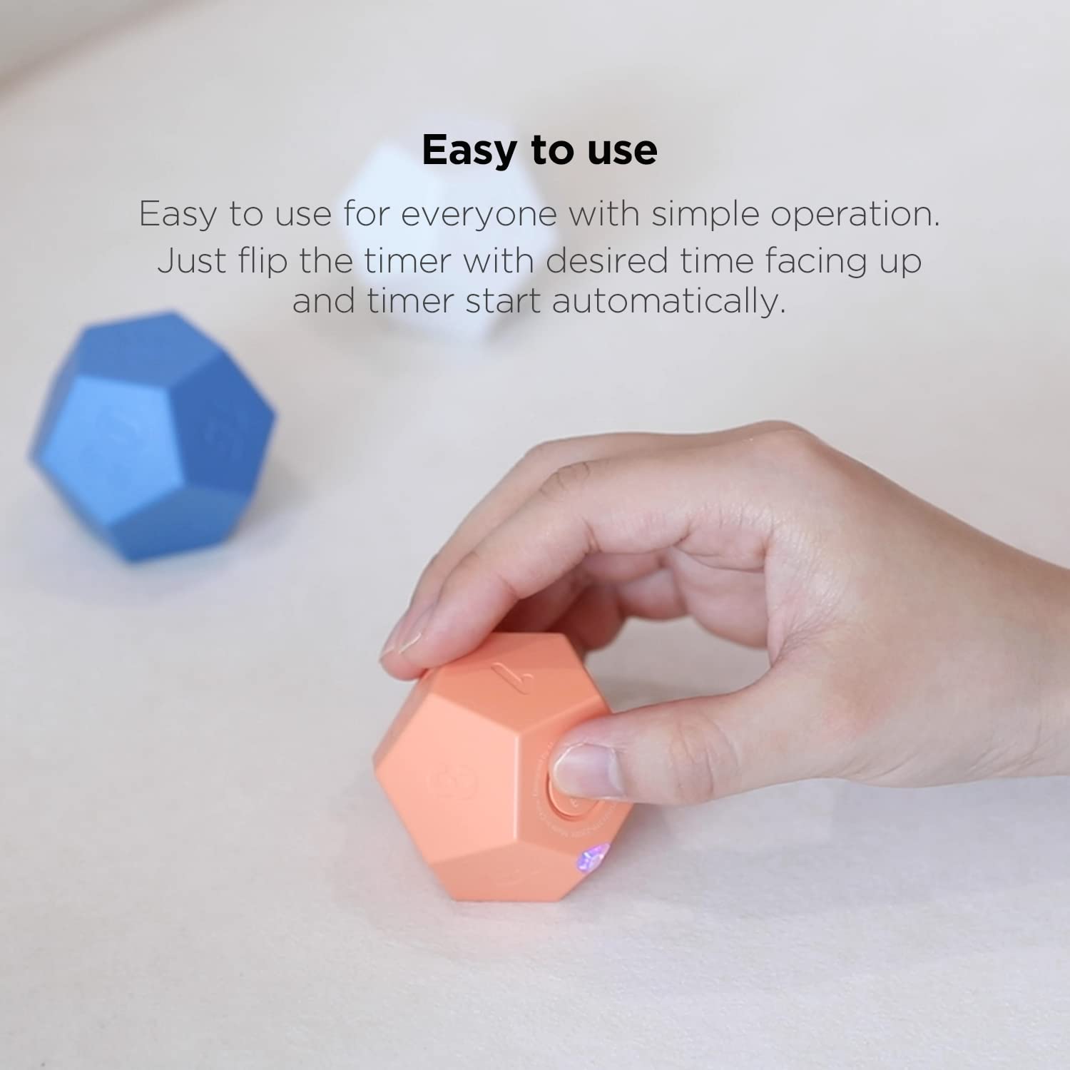 Mooas Dodecagon Time Ball blue compact design fits small desks well