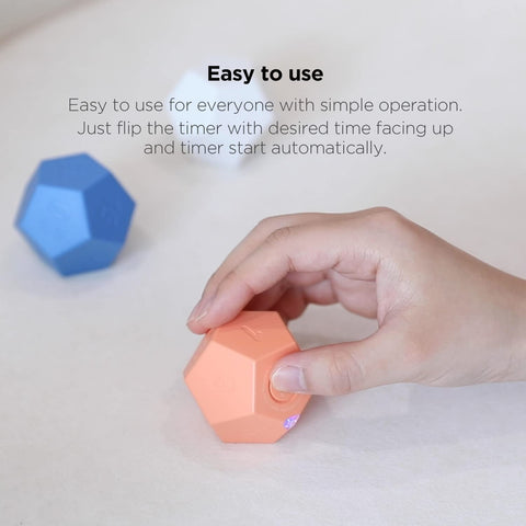 mooas Dodecagon Time Ball sand-peach side view compact and portable