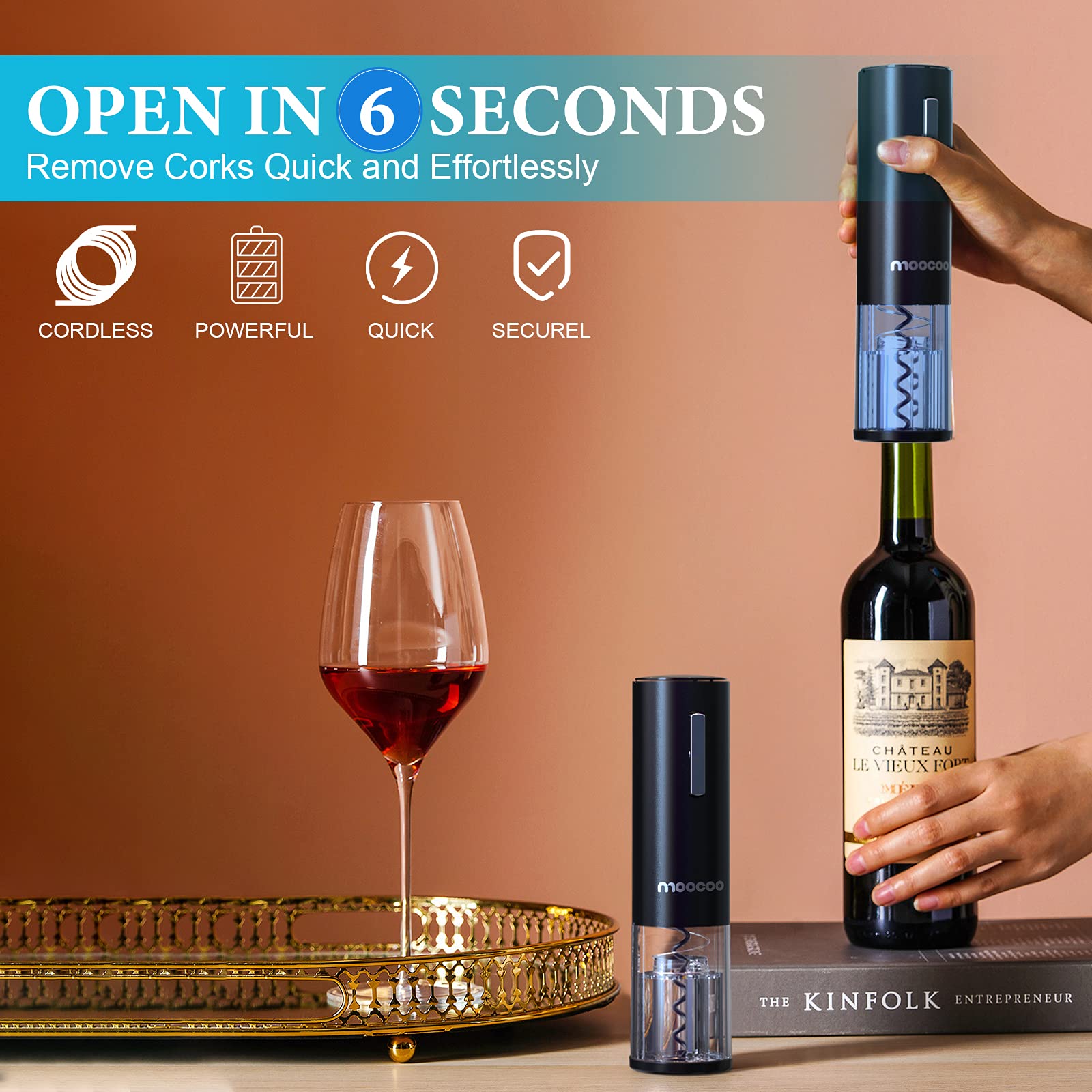 Moocoo 2-in-1 aerator and pourer enhances aroma during pouring