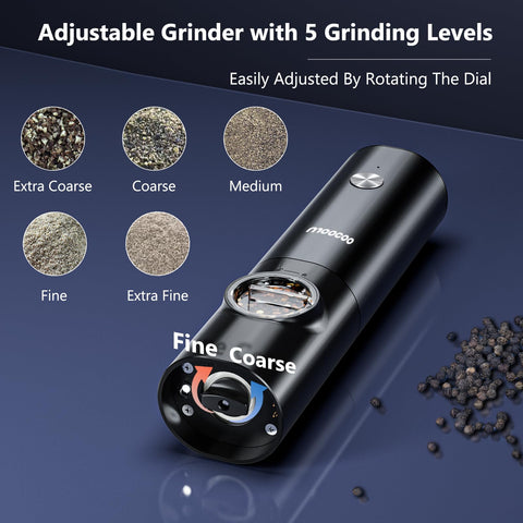 Moocoo large 75g salt capacity reduces refills during cooking.