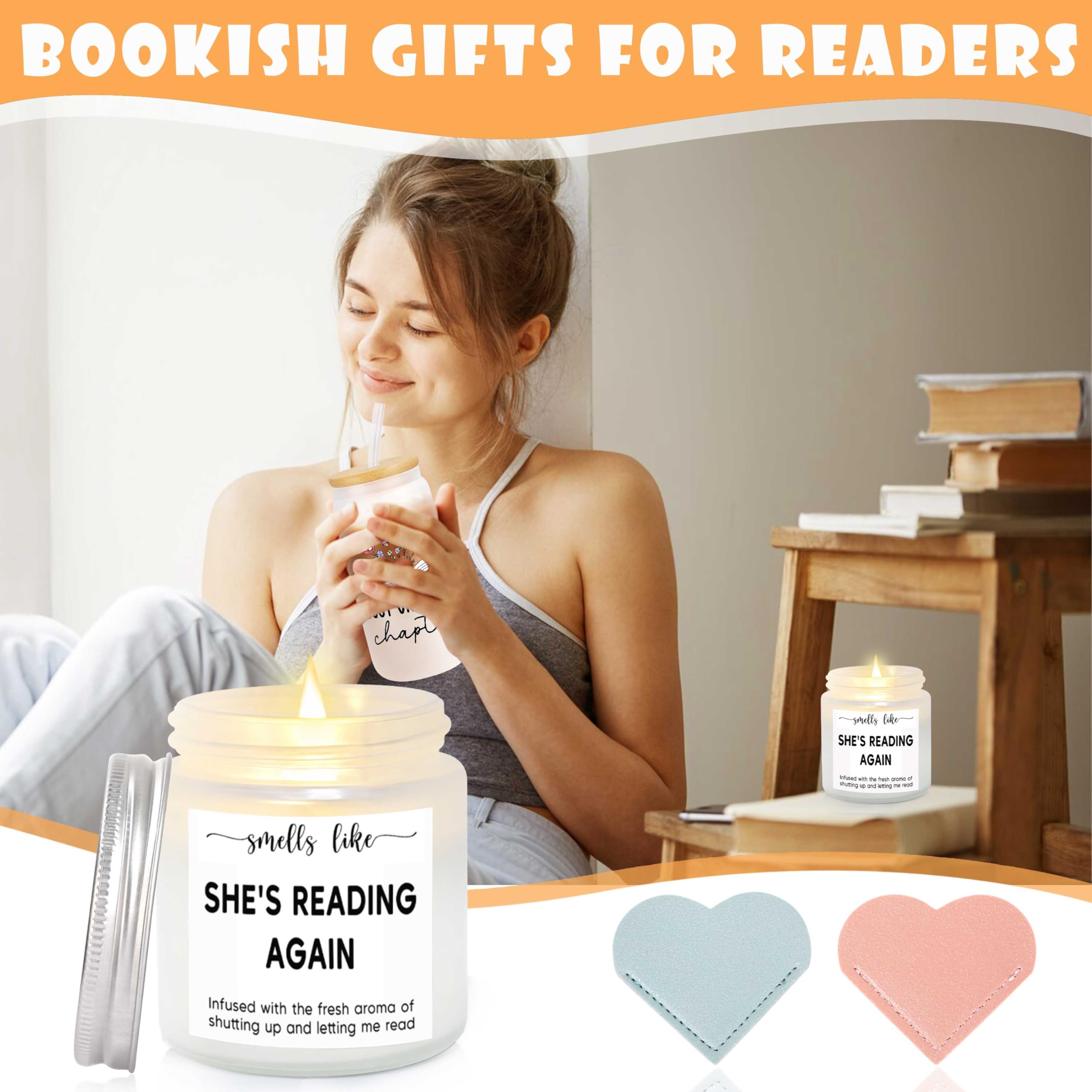 Moogeen heart-shaped leather bookmark, soft and durable for long-term use.