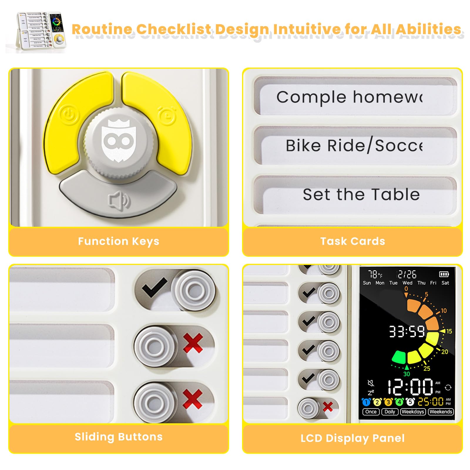Mooking timer designed for ADHD and autism-friendly transitions.