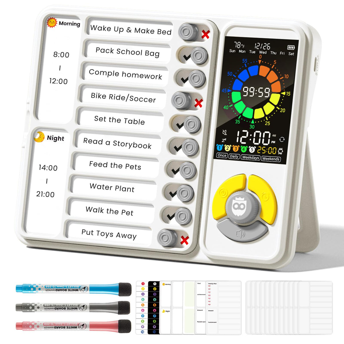 Mooking 5-in-1 visual timer display aids time management in classrooms.