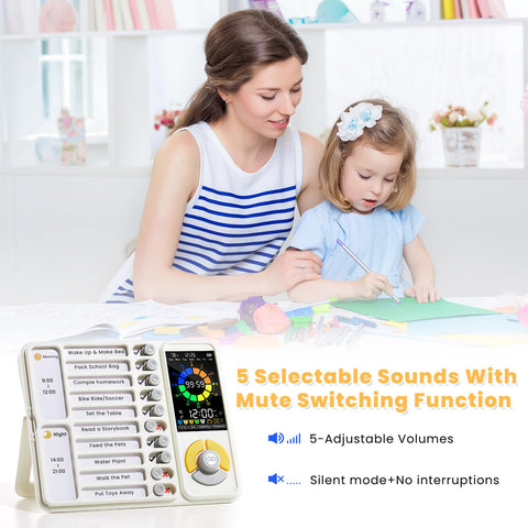 Mooking visual schedule kit with dry-erase sheets supports routines.