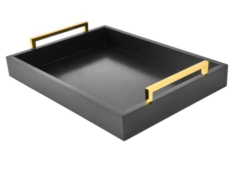 Moonlit Pond 16x12 serving tray with handles for versatile organization and style