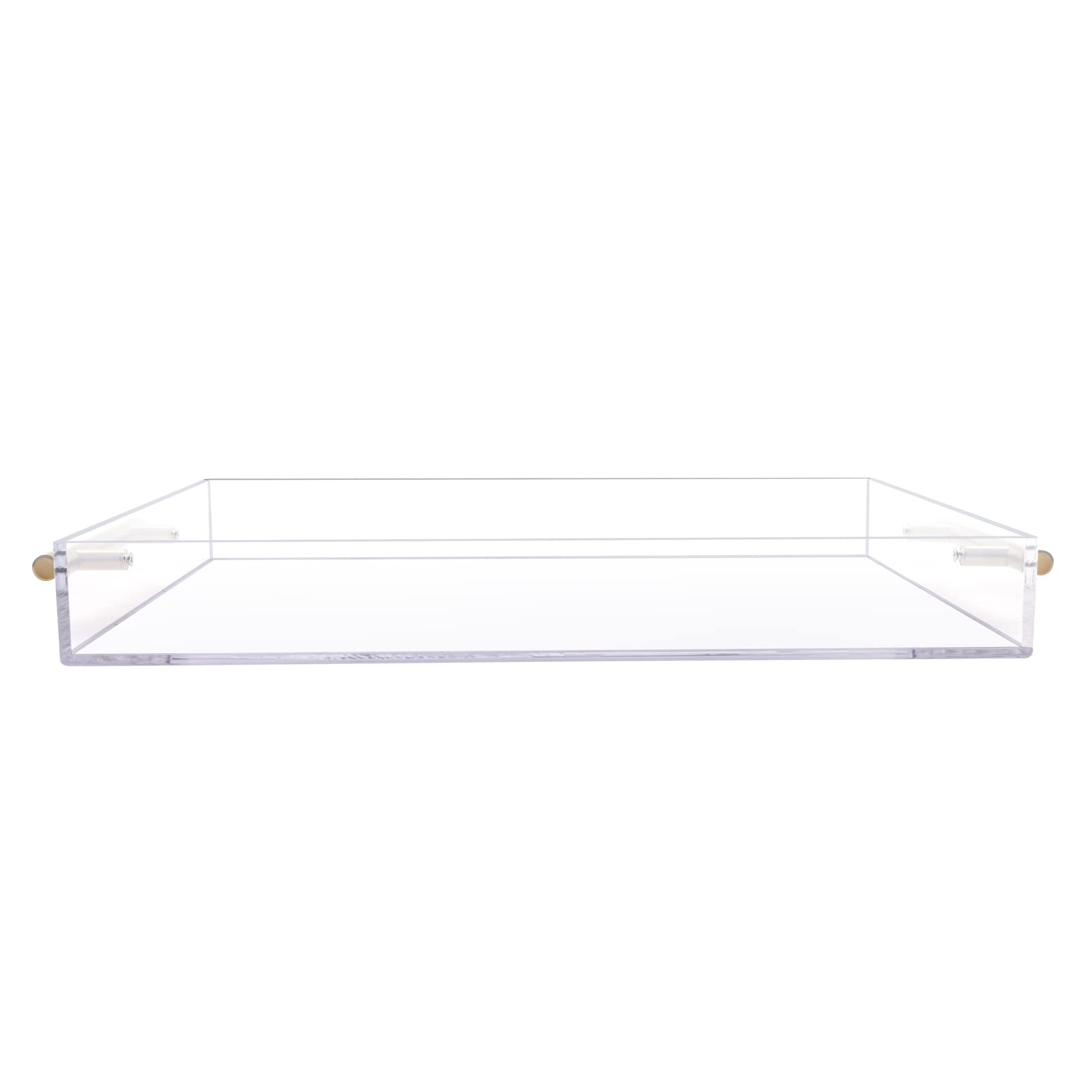Moonlit Pond bathroom decor tray displayed on a vanity with accessories