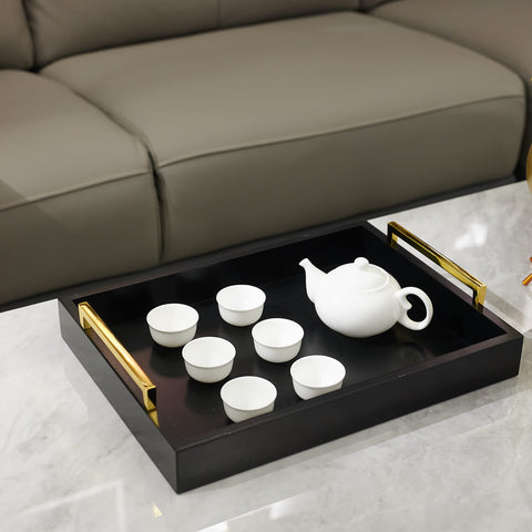Moonlit Pond serving tray for entertaining snacks and beverages