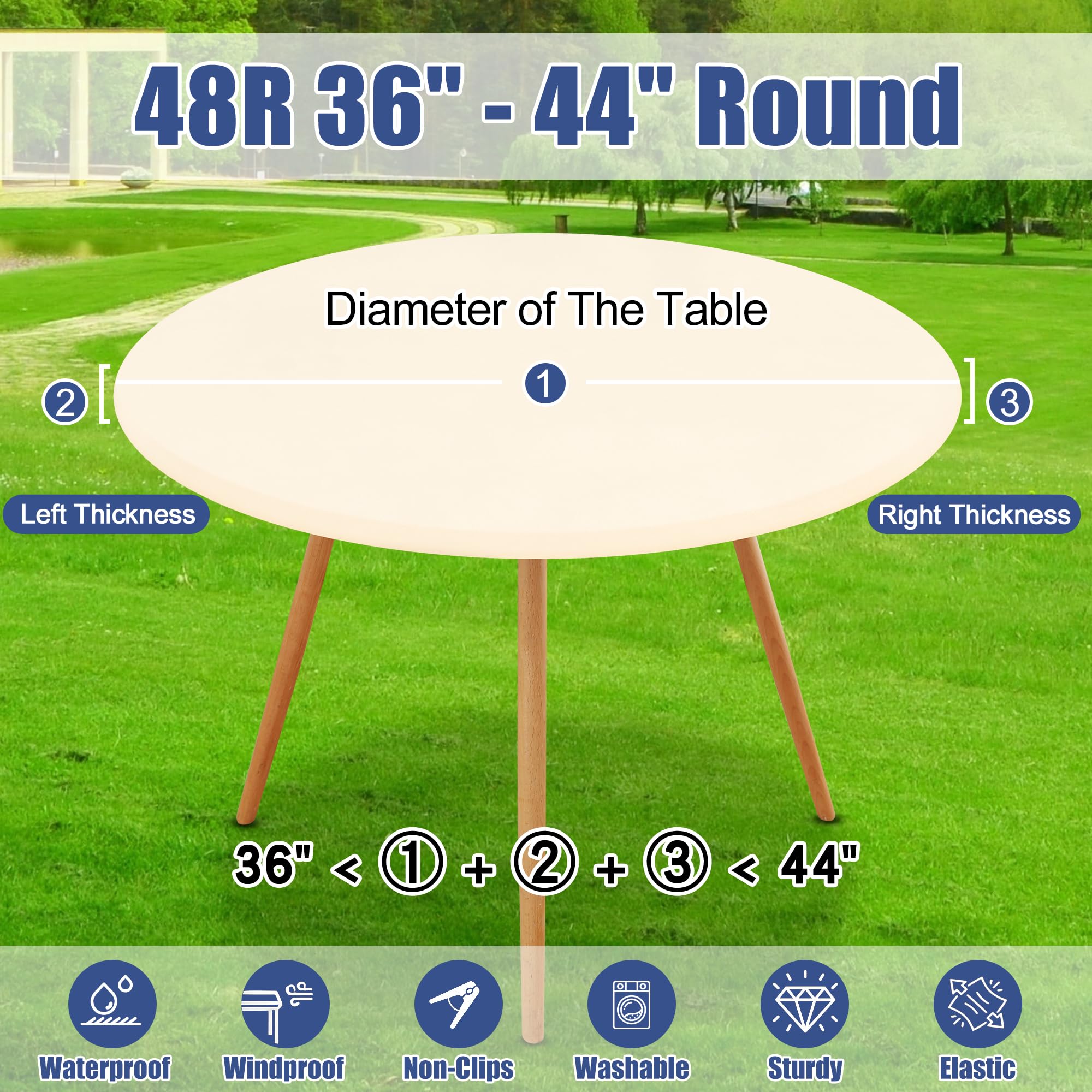 Moosfor Durable Stitching Tablecloth withstands repeated use.