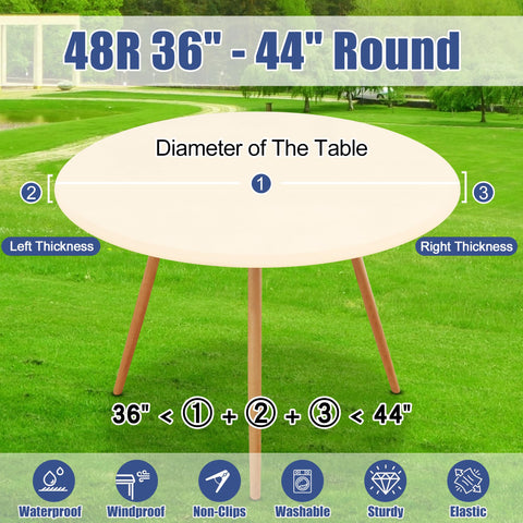 Moosfor Durable Stitching Tablecloth withstands repeated use.